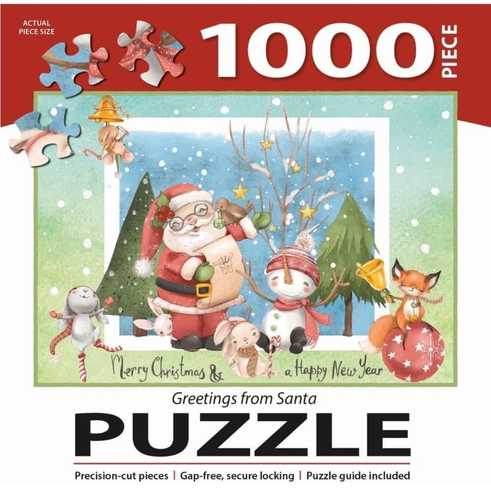 Greetings From Santa 1000 Piece Jigsaw Puzzle NWT Turner